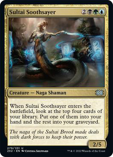 Sultai Soothsayer\nDouble Masters 2022\nSingle\nMagic The Gathering