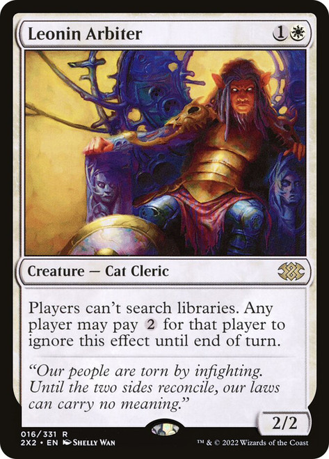 Leonin Arbiter
Double Masters 2022
Single
Magic: The Gathering