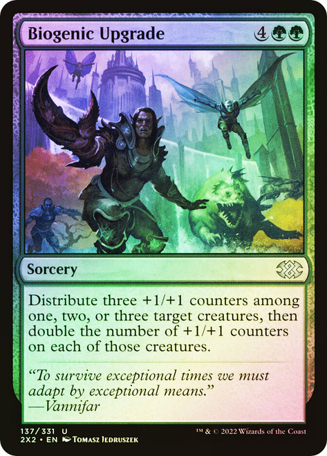 Biogenic Upgrade
Double Masters 2022
Single
Magic: The Gathering
