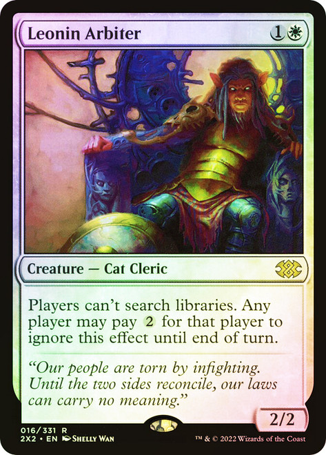 Leonin Arbiter
Double Masters 2022
Single
Magic: The Gathering