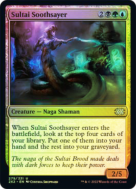 Sultai Soothsayer\nDouble Masters 2022\nSingle\nMagic The Gathering