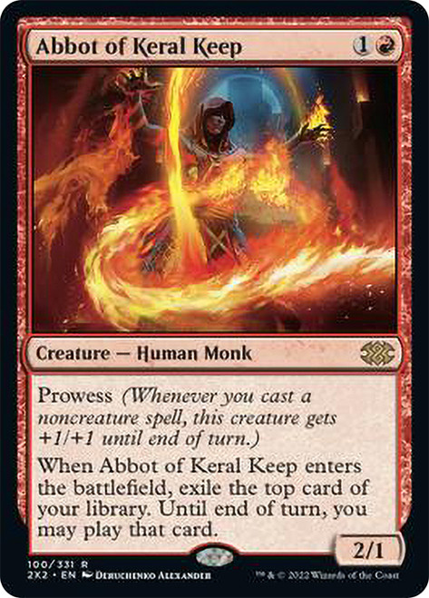 Abbot of Keral Keep\nDouble Masters 2022\nSingle\nMagic The Gathering