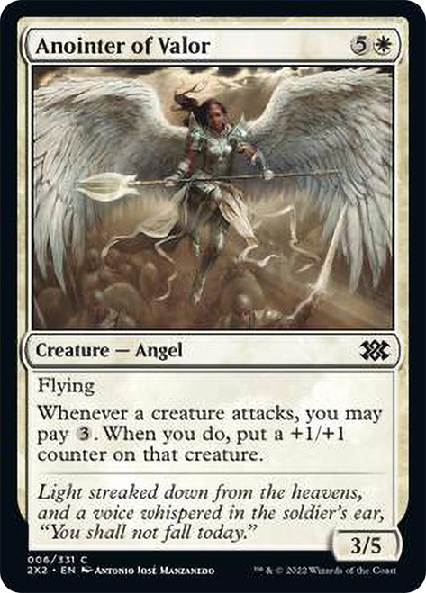 Anointer of Valor\nDouble Masters 2022\nSingle\nMagic The Gathering