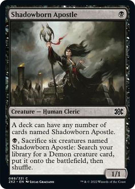 Shadowborn Apostle\nDouble Masters 2022\nSingle\nMagic The Gathering