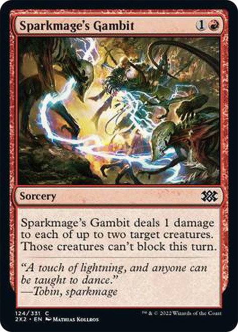 Sparkmage's Gambit\nDouble Masters 2022\nSingle\nMagic The Gathering