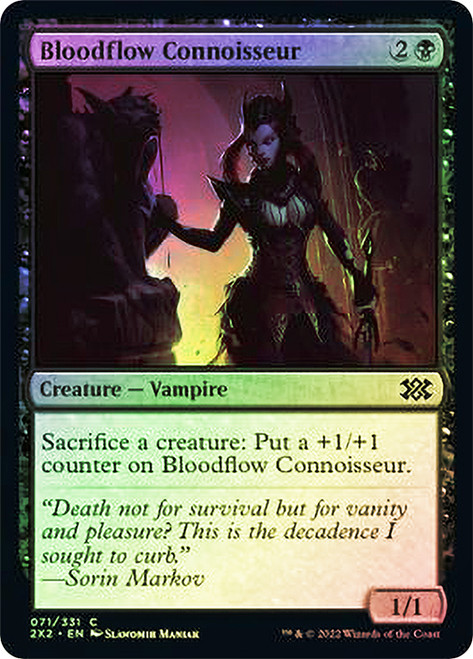 Bloodflow Connoisseur\nDouble Masters 2022\nSingle\nMagic The Gathering