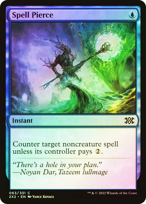 Spell Pierce
Double Masters 2022
Single
Magic: The Gathering