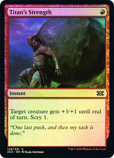 Titan's Strength\nDouble Masters 2022\nSingle\nMagic The Gathering