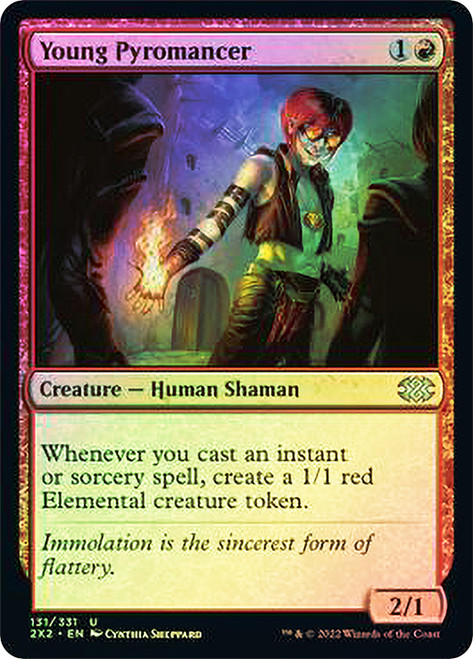 Young Pyromancer\nDouble Masters 2022\nSingle\nMagic The Gathering