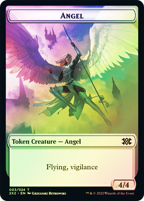 {Angel Token} // {Zombie Token}\nDouble Masters 2022\nSingle\nMagic The Gathering