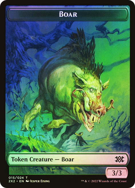 {Boar Token} // {Soldier Token}
Double Masters 2022
Single
Magic: The Gathering