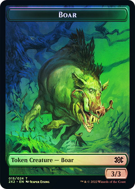 {Boar Token} // {Vampire Token}\nDouble Masters 2022\nSingle\nMagic The Gathering