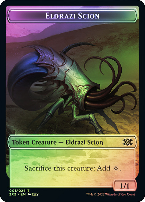 {Eldrazi Scion Token} // {Zombie Token}\nDouble Masters 2022\nSingle\nMagic The Gathering
