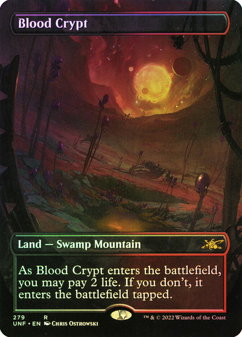Blood Crypt (Borderless)\nUnfinity - Variants\nSingle\nMagic The Gathering