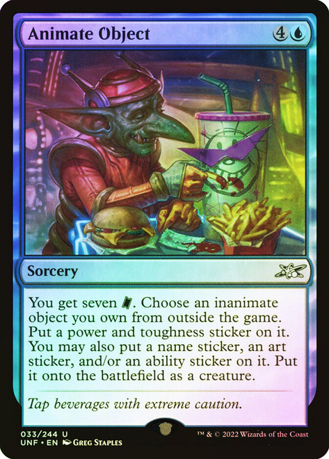 Animate Object\nUnfinity\nSingle\nMagic The Gathering
