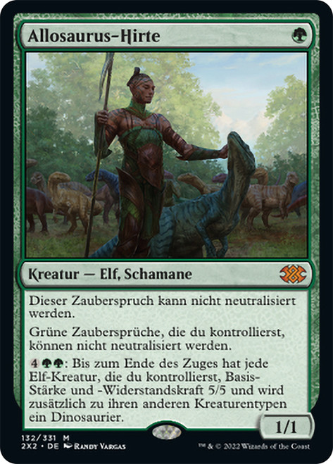 Allosaurus Shepherd\nDouble Masters 2022 - German\nSingle\nMagic The Gathering