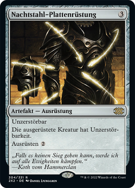 Darksteel Plate\nDouble Masters 2022 - German\nSingle\nMagic The Gathering