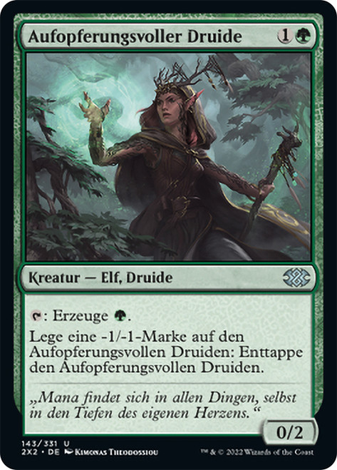 Devoted Druid\nDouble Masters 2022 - German\nSingle\nMagic The Gathering