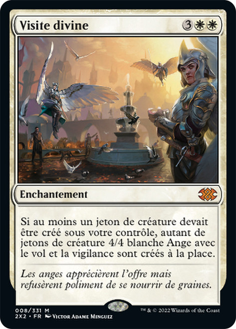 Divine Visitation\nDouble Masters 2022 - French\nSingle\nMagic The Gathering