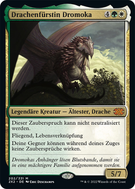 Dragonlord Dromoka\nDouble Masters 2022 - German\nSingle\nMagic The Gathering