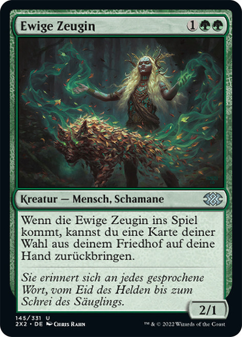 Eternal Witness\nDouble Masters 2022 - German\nSingle\nMagic The Gathering