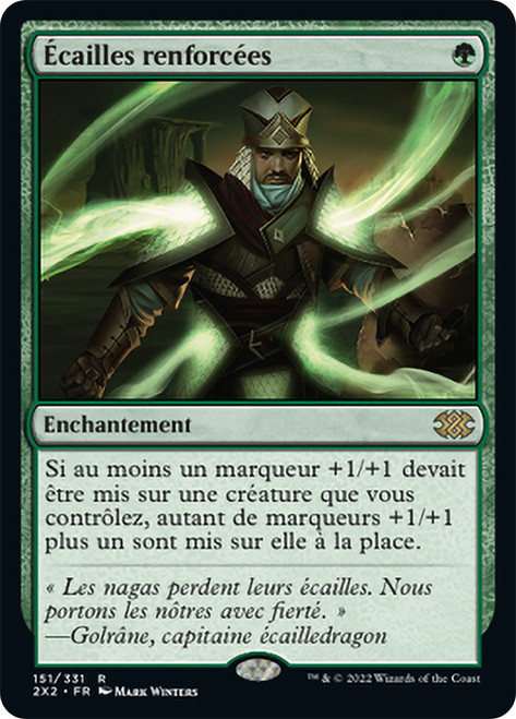 Hardened Scales\nDouble Masters 2022 - French\nSingle\nMagic The Gathering