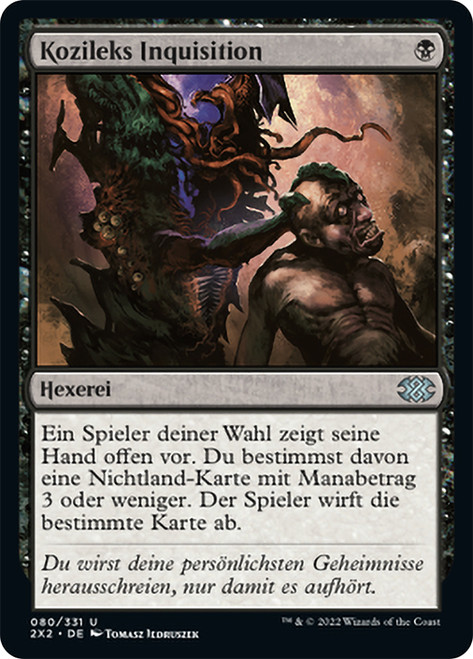 Inquisition of Kozilek\nDouble Masters 2022 - German\nSingle\nMagic The Gathering