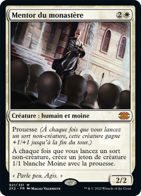 Monastery Mentor\nDouble Masters 2022 - French\nSingle\nMagic The Gathering