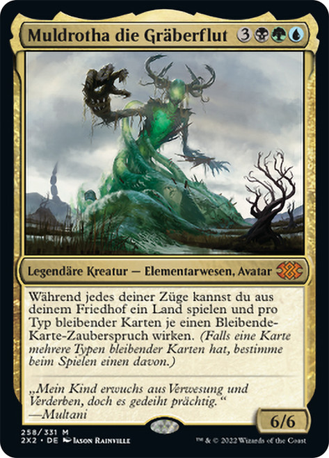 Muldrotha, the Gravetide\nDouble Masters 2022 - German\nSingle\nMagic The Gathering