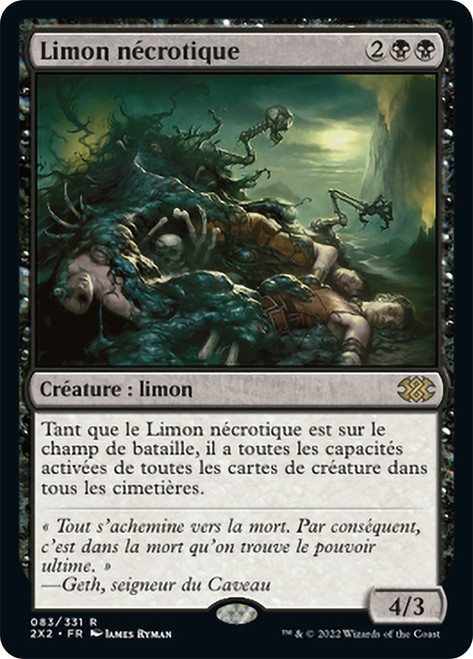 Necrotic Ooze\nDouble Masters 2022 - French\nSingle\nMagic The Gathering