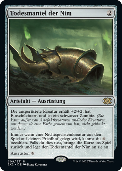 Nim Deathmantle\nDouble Masters 2022 - German\nSingle\nMagic The Gathering