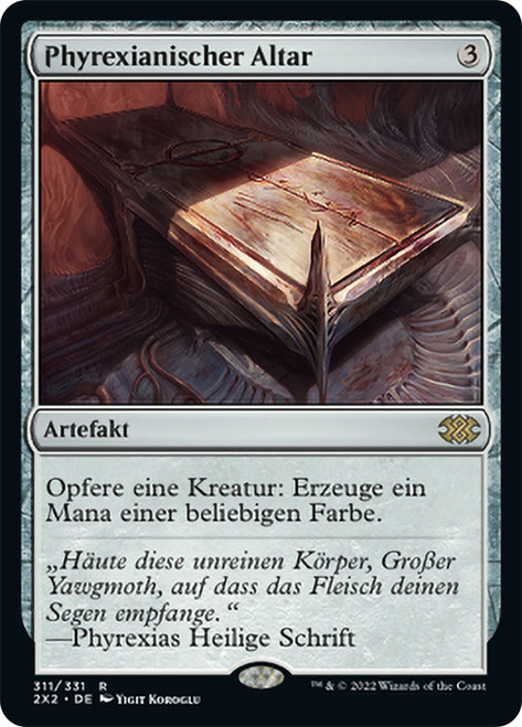 Phyrexian Altar\nDouble Masters 2022 - German\nSingle\nMagic The Gathering