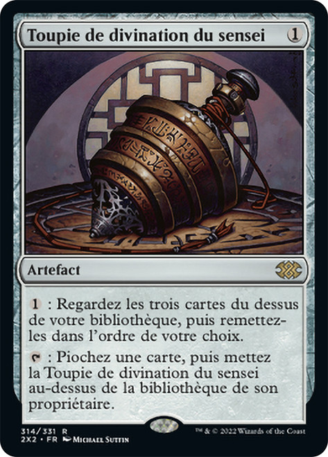 Sensei's Divining Top\nDouble Masters 2022 - French\nSingle\nMagic The Gathering