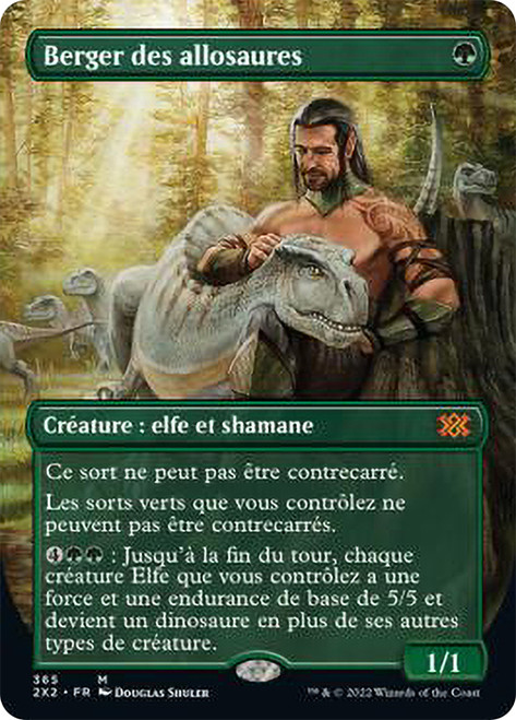 Allosaurus Shepherd (Borderless) | Double Masters 2022 - Variants 