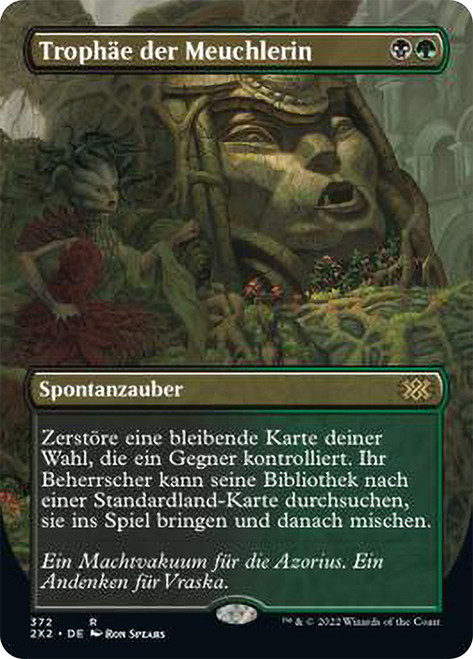 Assassin's Trophy (Borderless)\nDouble Masters 2022 - Variants - German\nSingle\nMagic The Gathering