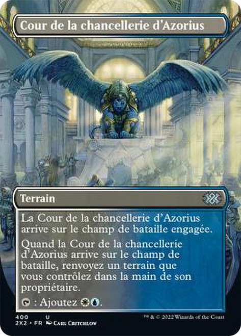 Magic: The Gathering – Azorius Chancery (400) Borderless – Einzelkarte Aus Double Masters 2022, Near Mint