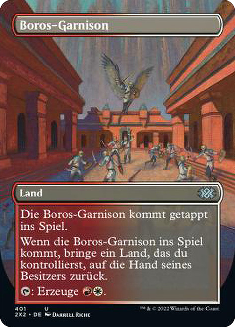 Boros Garrison (Borderless)\nDouble Masters 2022 - Variants - German\nSingle\nMagic The Gathering