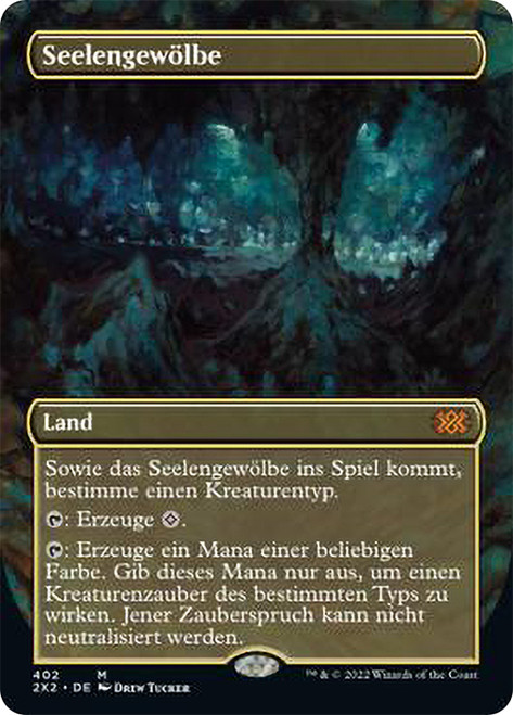 Cavern of Souls (Borderless)\nDouble Masters 2022 - Variants - German\nSingle\nMagic The Gathering