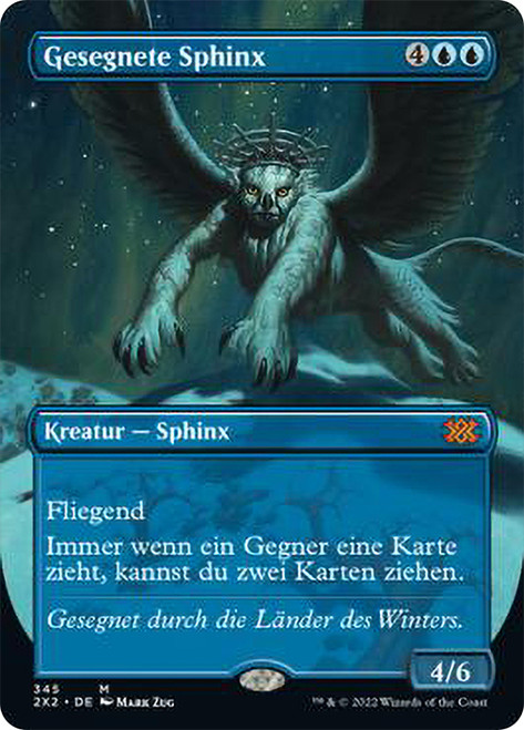 Consecrated Sphinx (Borderless)\nDouble Masters 2022 - Variants - German\nSingle\nMagic The Gathering