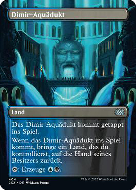 Dimir Aqueduct (Borderless)\nDouble Masters 2022 - Variants - German\nSingle\nMagic The Gathering