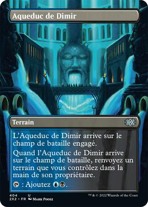 Dimir Aqueduct (Borderless)\nDouble Masters 2022 - Variants - French\nSingle\nMagic The Gathering