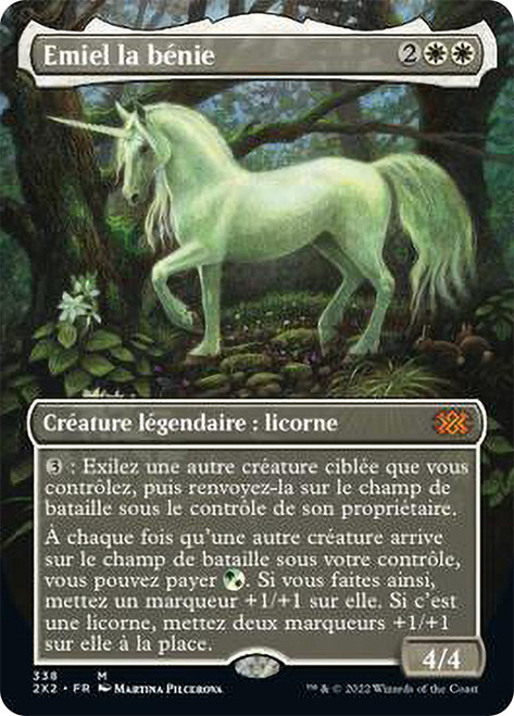 Emiel the Blessed (Borderless)\nDouble Masters 2022 - Variants - French\nSingle\nMagic The Gathering