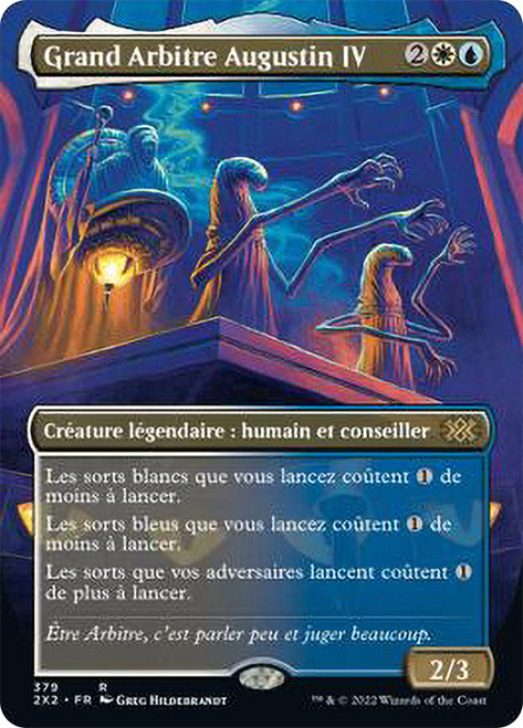 Grand Arbiter Augustin IV (Borderless)\nDouble Masters 2022 - Variants - French\nSingle\nMagic The Gathering