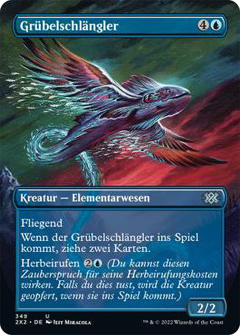 Mulldrifter (Borderless)\nDouble Masters 2022 - Variants - German\nSingle\nMagic The Gathering