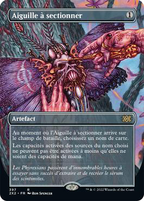 Pithing Needle (Borderless)\nDouble Masters 2022 - Variants - French\nSingle\nMagic The Gathering