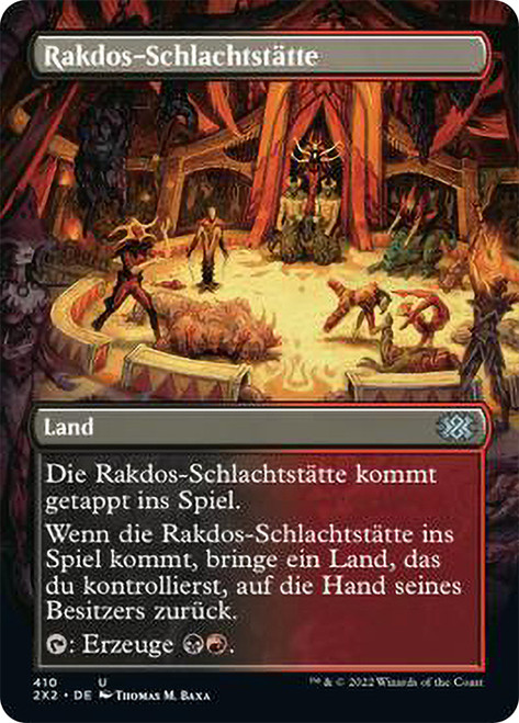 Rakdos Carnarium (Borderless)\nDouble Masters 2022 - Variants - German\nSingle\nMagic The Gathering