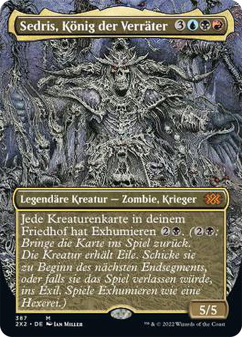 Sedris, the Traitor King (Borderless)\nDouble Masters 2022 - Variants - German\nSingle\nMagic The Gathering