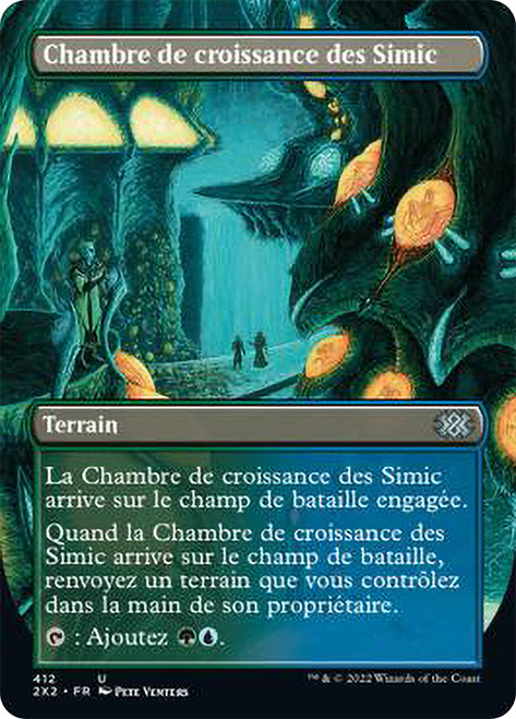 Simic Growth Chamber (Borderless)\nDouble Masters 2022 - Variants - French\nSingle\nMagic The Gathering