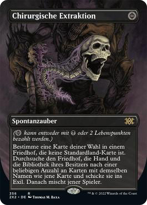 Surgical Extraction (Borderless)\nDouble Masters 2022 - Variants - German\nSingle\nMagic The Gathering