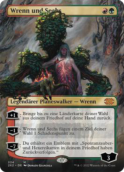 Wrenn and Six (Borderless)\nDouble Masters 2022 - Variants - German\nSingle\nMagic The Gathering